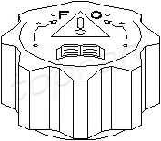 TOPRAN 720 173 Кришка, резервуар охолоджувальної