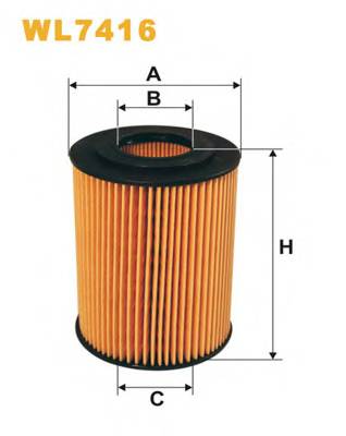 WIX FILTERS WL7416 Масляный фильтр