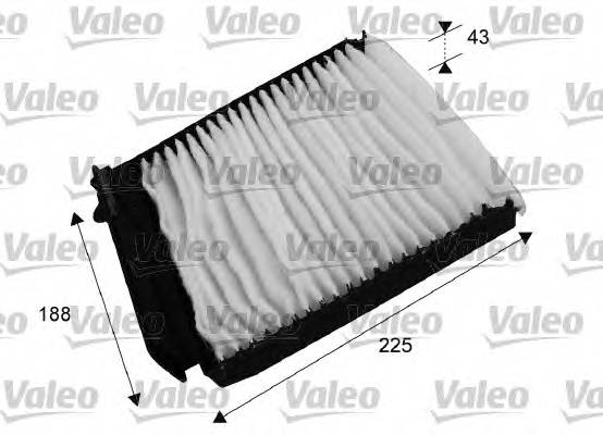 VALEO 698753 Фільтр, повітря у