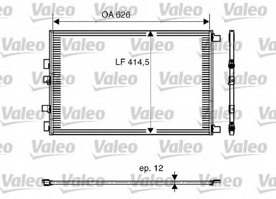 VALEO 818002 Конденсатор, кондиционер