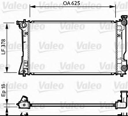 VALEO 734712 Радиатор, охлаждение двигателя