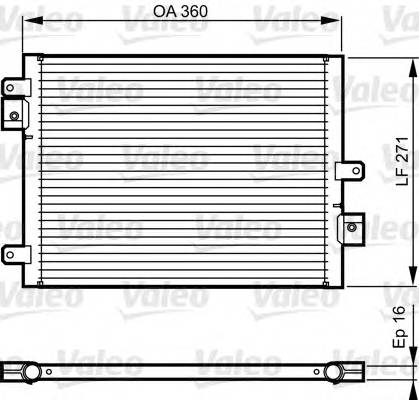 VALEO 814167 Конденсатор, кондиционер