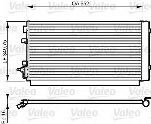 VALEO 814187 Конденсатор, кондиционер