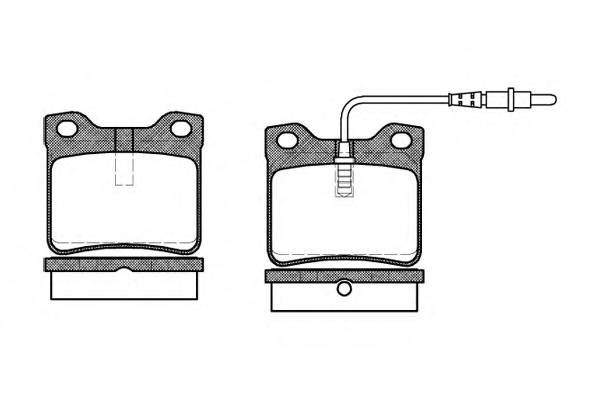 WOKING P2213.02 Комплект тормозных колодок,