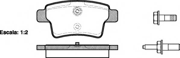 WOKING P13413.00 Комплект тормозных колодок,