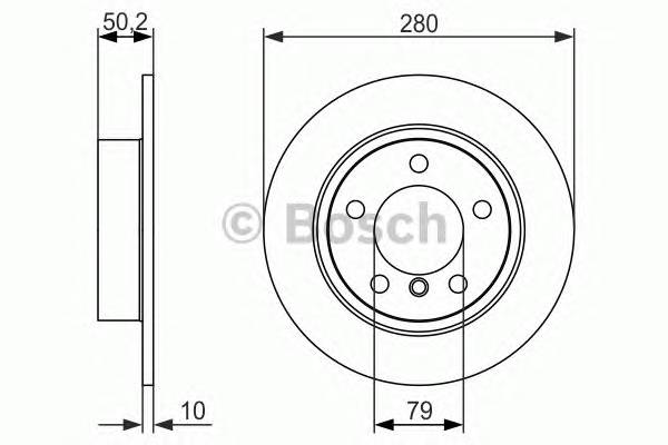 BOSCH 0 986 479 728 Тормозной диск