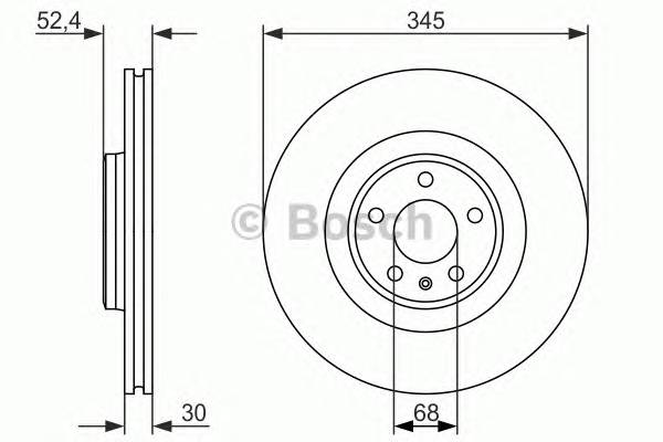 BOSCH 0 986 479 747 Гальмівний диск