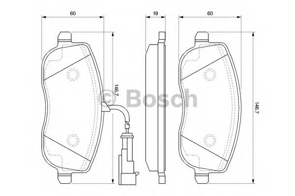 BOSCH 0 986 494 068 Комплект гальмівних колодок,