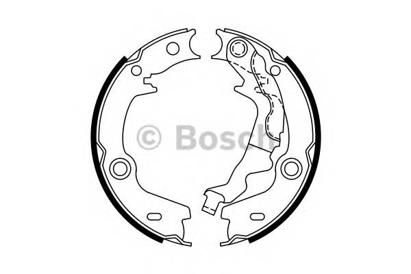 BOSCH 0 986 487 761 Комплект гальмівних колодок,