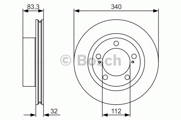 BOSCH 0 986 479 R29 Тормозной диск