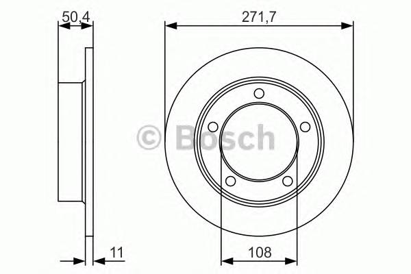 BOSCH 0986479R73 Тормозной диск