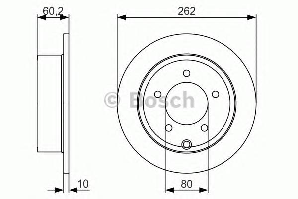 BOSCH 0 986 479 A39 Гальмівний диск