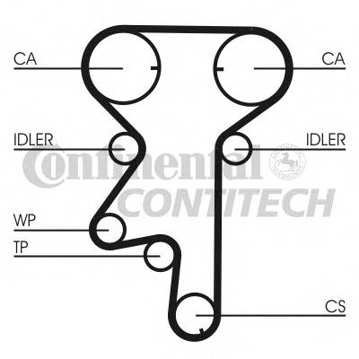 CONTITECH CT975K3 Комплект ремня ГРМ