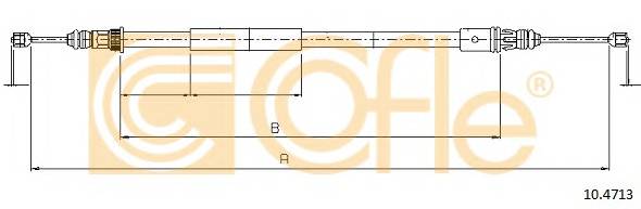 COFLE 10.4713 Трос стояночного гальма