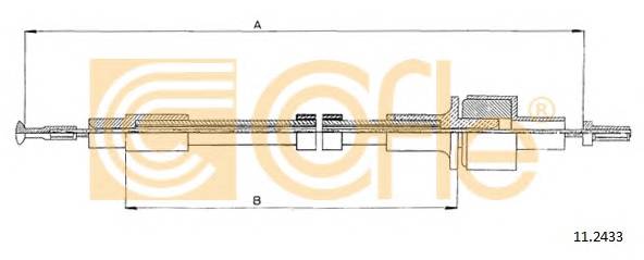 COFLE 11.2433 Трос зчеплення