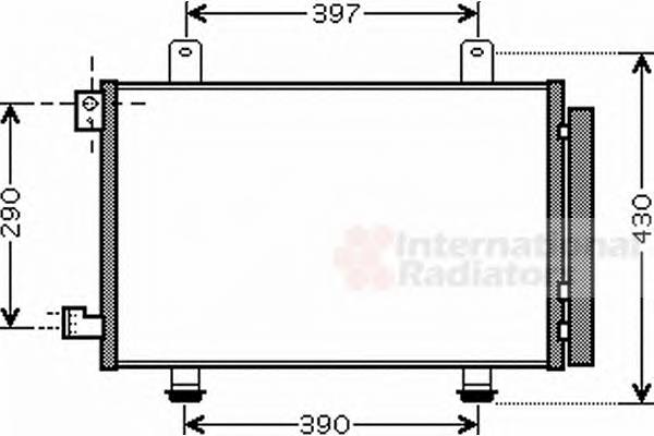 VAN WEZEL 52005090 Конденсатор, кондиционер