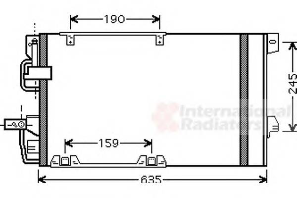 VAN WEZEL 37005326 Конденсатор, кондиционер