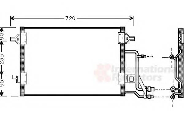 VAN WEZEL 03005140 Конденсатор, кондиционер