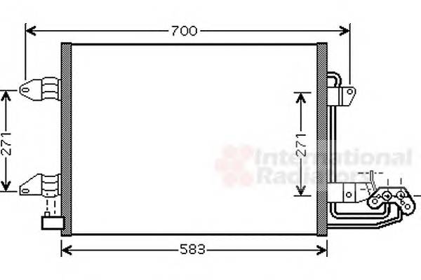 VAN WEZEL 58005211 Конденсатор, кондиционер