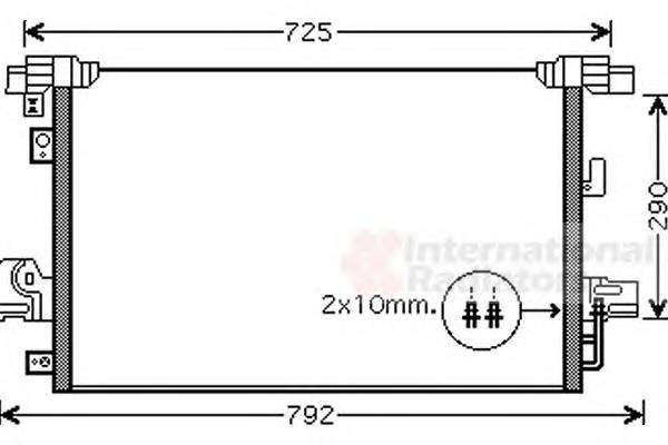 VAN WEZEL 32005210 Конденсатор, кондиционер