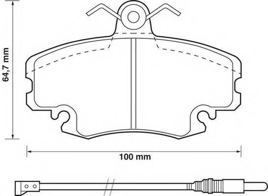 JURID 571526J Комплект тормозных колодок,