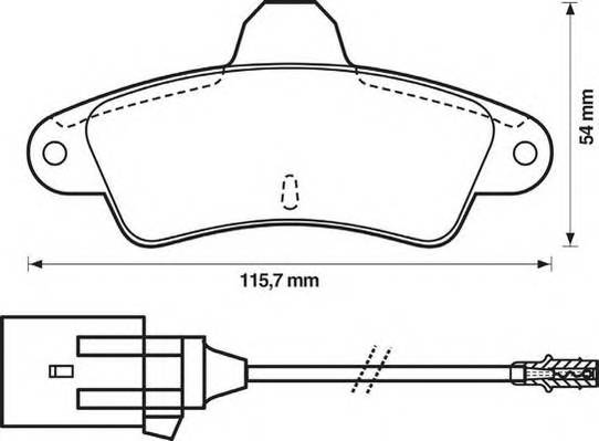 JURID 571755J Комплект гальмівних колодок,