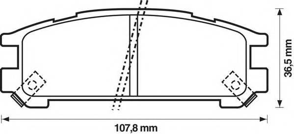 JURID 572197J Комплект гальмівних колодок,