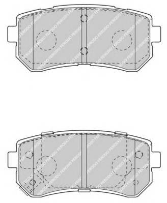 FERODO FDB4408 Комплект гальмівних колодок,