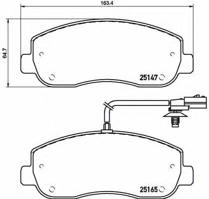 BREMBO P 68 062 KLOCKI HAM. MOVANO