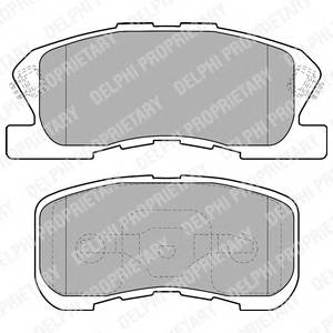 DELPHI LP1551 Комплект тормозных колодок,