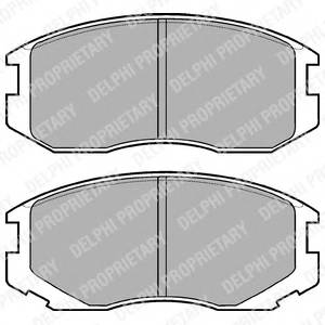 DELPHI LP1594 Комплект тормозных колодок,