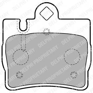 DELPHI LP1697 Комплект тормозных колодок,