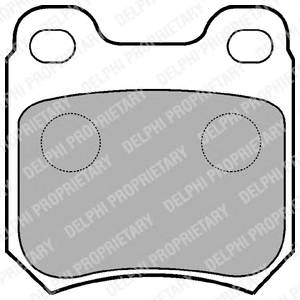 DELPHI LP590 Комплект гальмівних колодок,