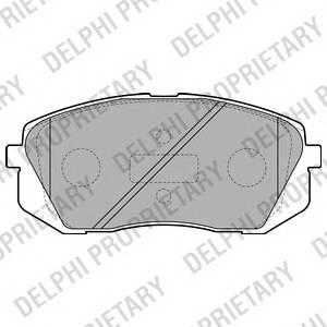 DELPHI LP2050 Комплект тормозных колодок,