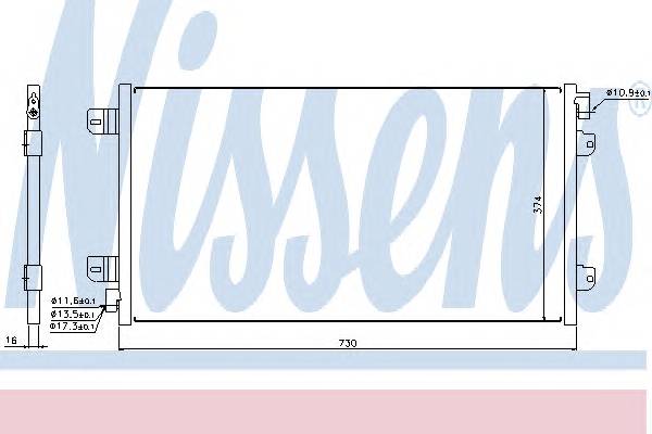 NISSENS 94659 Конденсатор, кондиционер