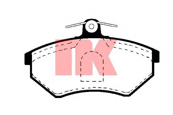 NK 229968 Комплект гальмівних колодок,