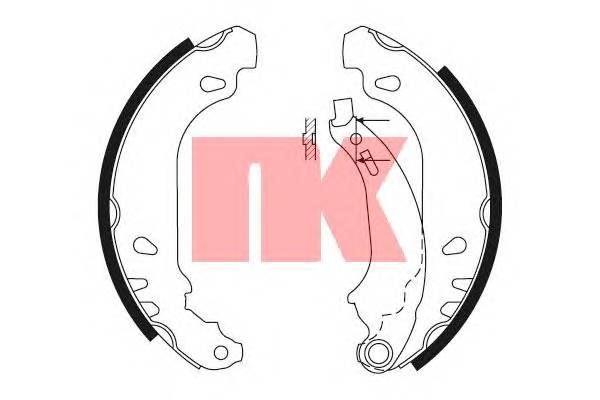 NK 2739637 Комплект тормозных колодок