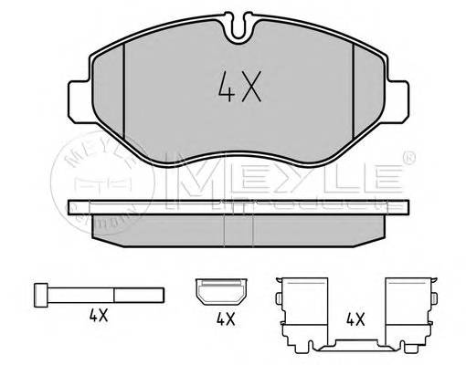 MEYLE 025 292 2920 Комплект тормозных колодок,