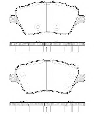 ROADHOUSE 21514.00 Комплект гальмівних колодок,