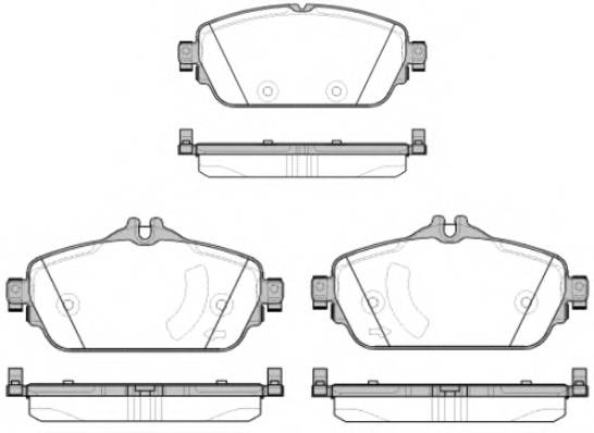 ROADHOUSE 21592.08 Комплект тормозных колодок,