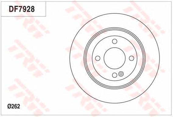 TRW DF7928 TARCZA HAMULC. KIA