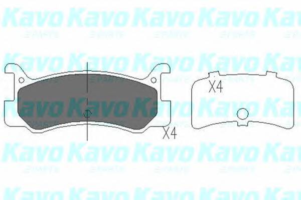 KAVO PARTS KBP-4535 Комплект гальмівних колодок,