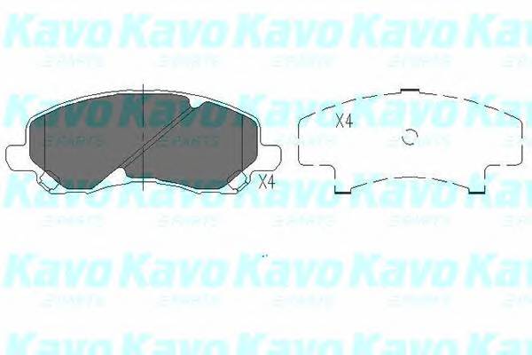 KAVO PARTS KBP-5516 Комплект тормозных колодок,