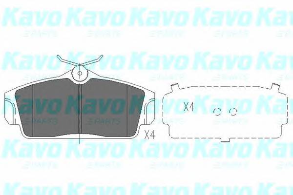 KAVO PARTS KBP-6509 Комплект гальмівних колодок,