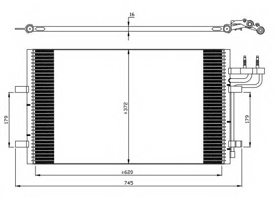 NRF 35551 Конденсатор, кондиционер