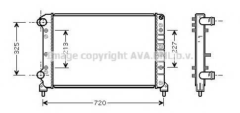 AVA QUALITY COOLING FTA2261 Радиатор, охлаждение двигателя