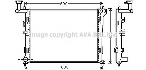 AVA QUALITY COOLING HYA2179 Радиатор, охлаждение двигателя