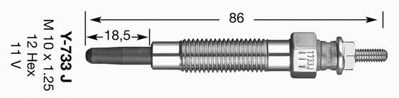 NGK 6592 Свеча накаливания