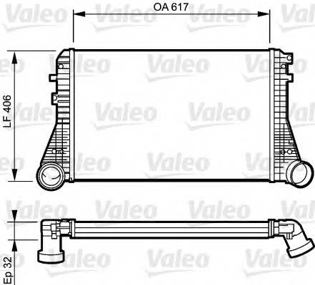 VALEO 818795 Интеркулер