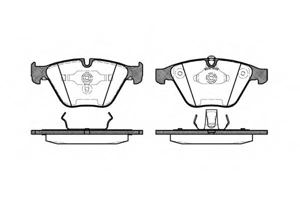 WOKING P9573.00 Комплект тормозных колодок,